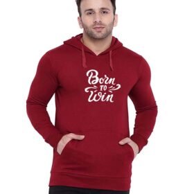 born to win hoodies for men's and boys on bigmunks maroon